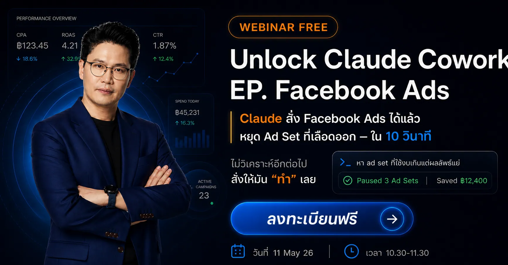 Unlock Claude Cowork EP. Facebook Ads